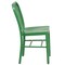 Merrick Lane Santorini 18 Inch Galvanized Steel Indoor/Outdoor Dining Chair with Slatted Back And Powder Coated Finish